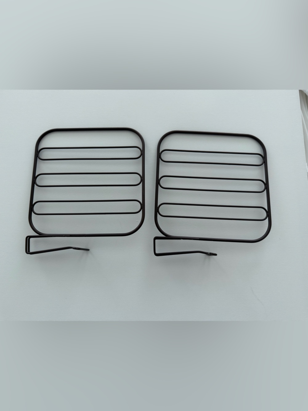 Brown shelf dividers